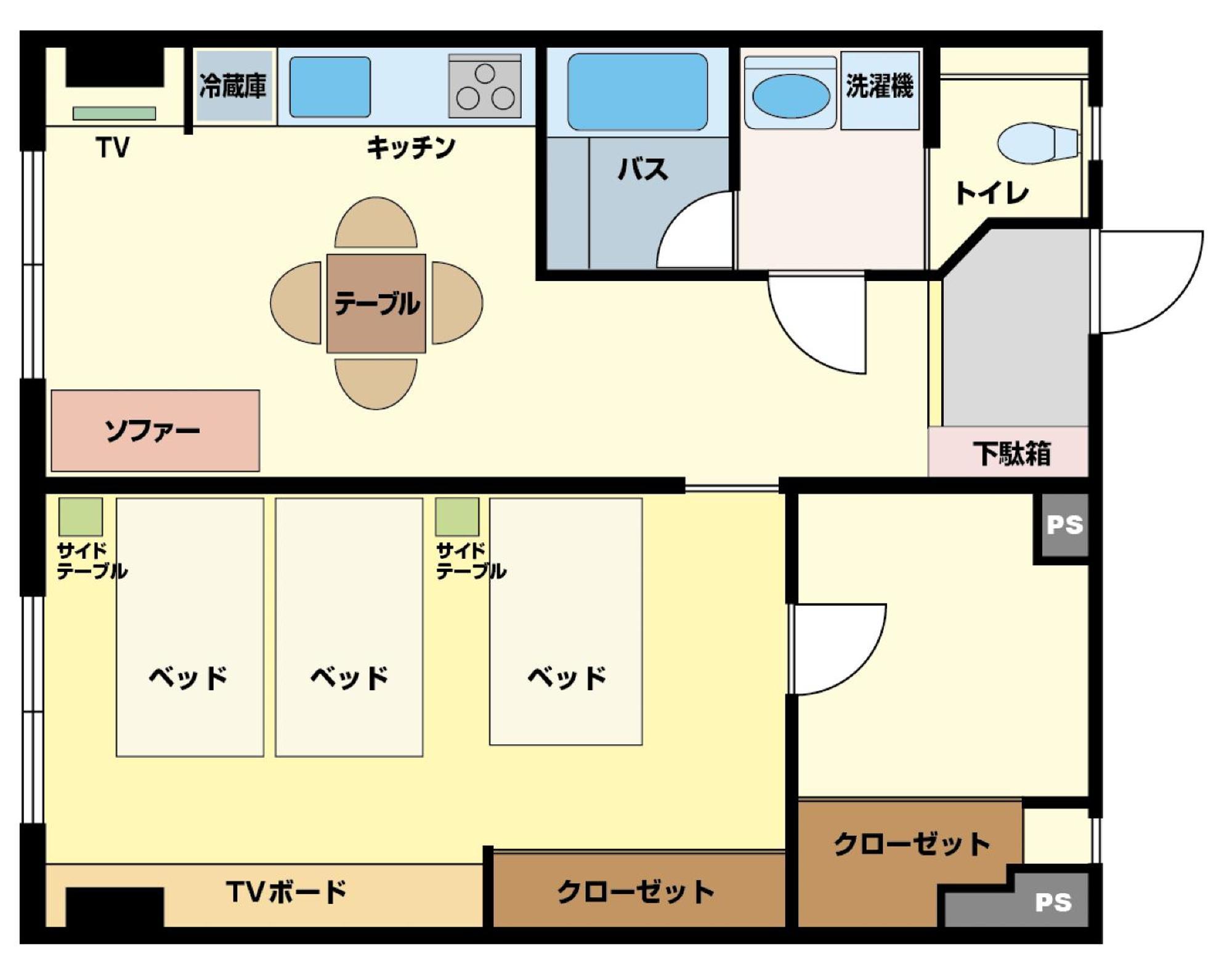 Matsui Building Apartman Tokió Szoba fotó